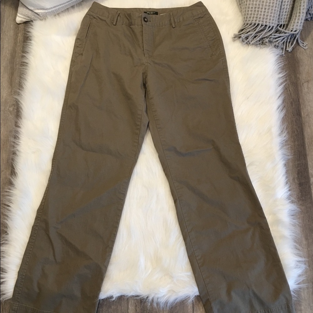 Eddie Bauer Brown Straight Leg Pants Size 10